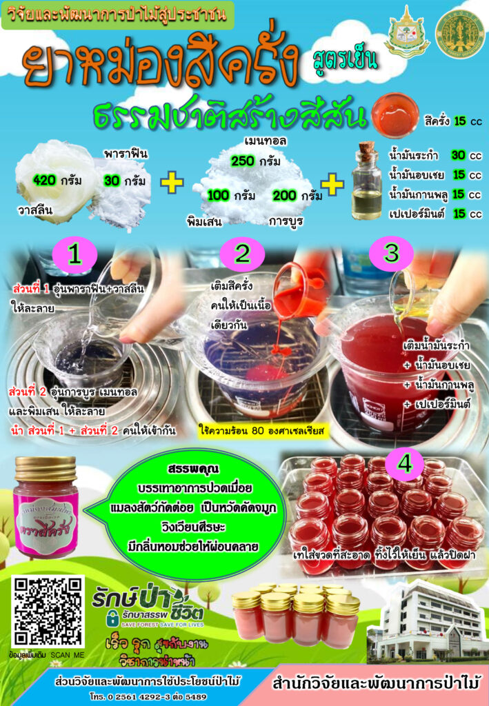 thumbnail of ยาหม่องสีครั่ง-ธรรมชาติสร้างสีสัน